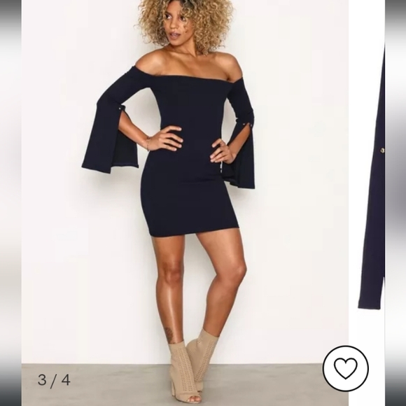 Off Shoulder Ruffle sleeve dress - Picture 2 of 9